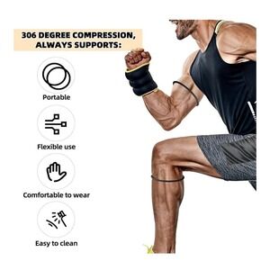 PATELLA Tendon‎ Support Straps, Gray, And Cream Six Colors Of Each.  4298. New